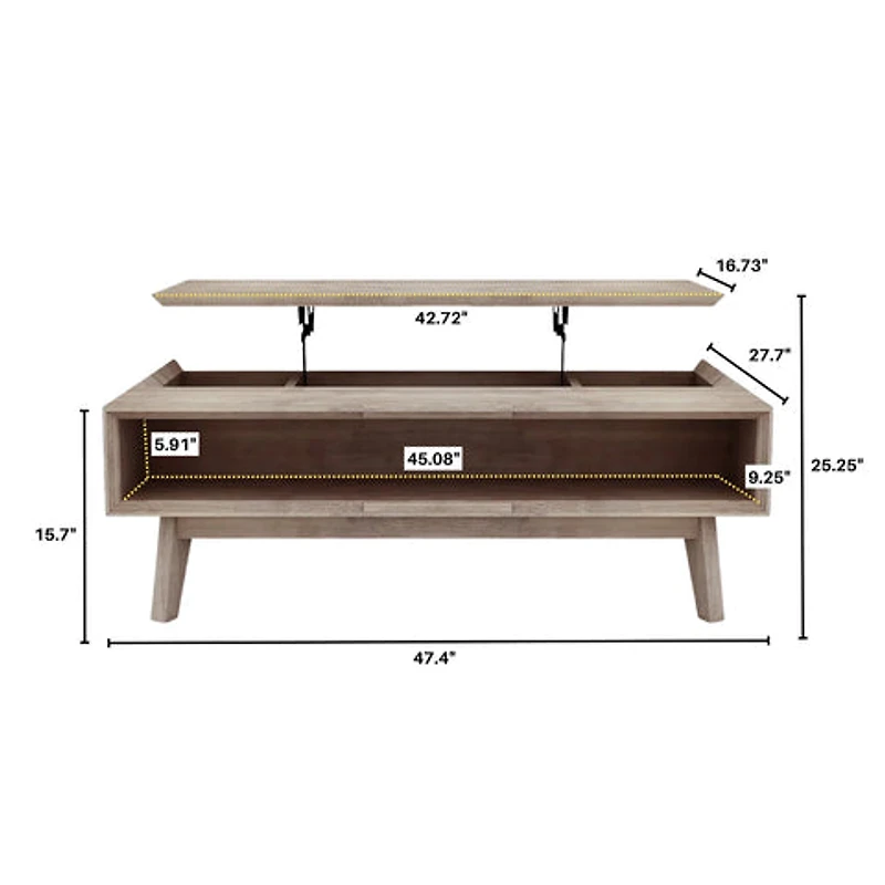 Elvyn Coffee Table w/ Lift Top