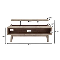 Elvyn Coffee Table w/ Lift Top