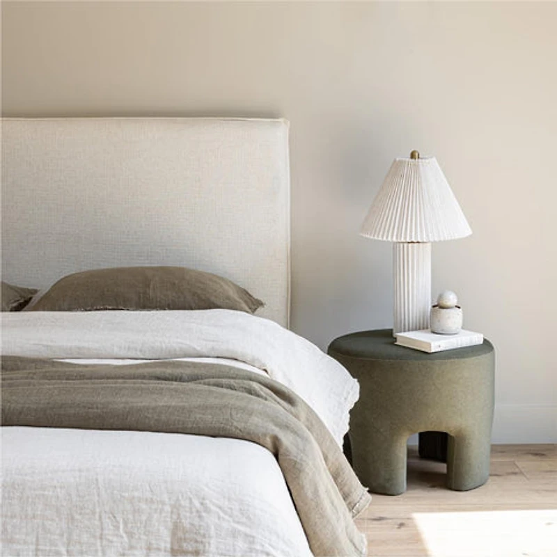 Julia Double Storage Bed - Cream