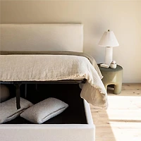 Julia Double Storage Bed - Cream