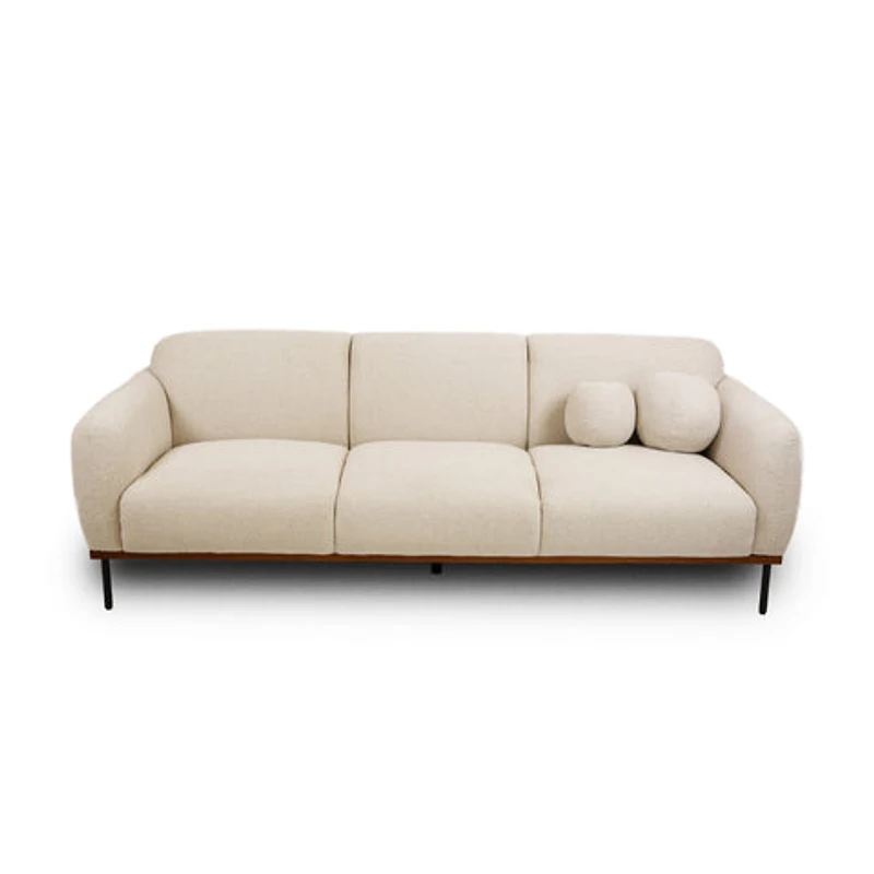 Genea Sofa with Premium Believe Fabric - Beige