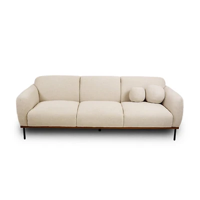 Genea Sofa with Premium Believe Fabric - Beige