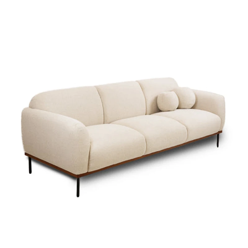 Genea Sofa with Premium Believe Fabric - Beige