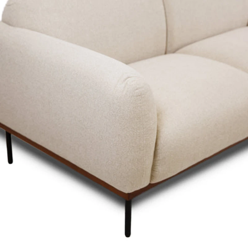 Genea Sofa with Premium Believe Fabric - Beige