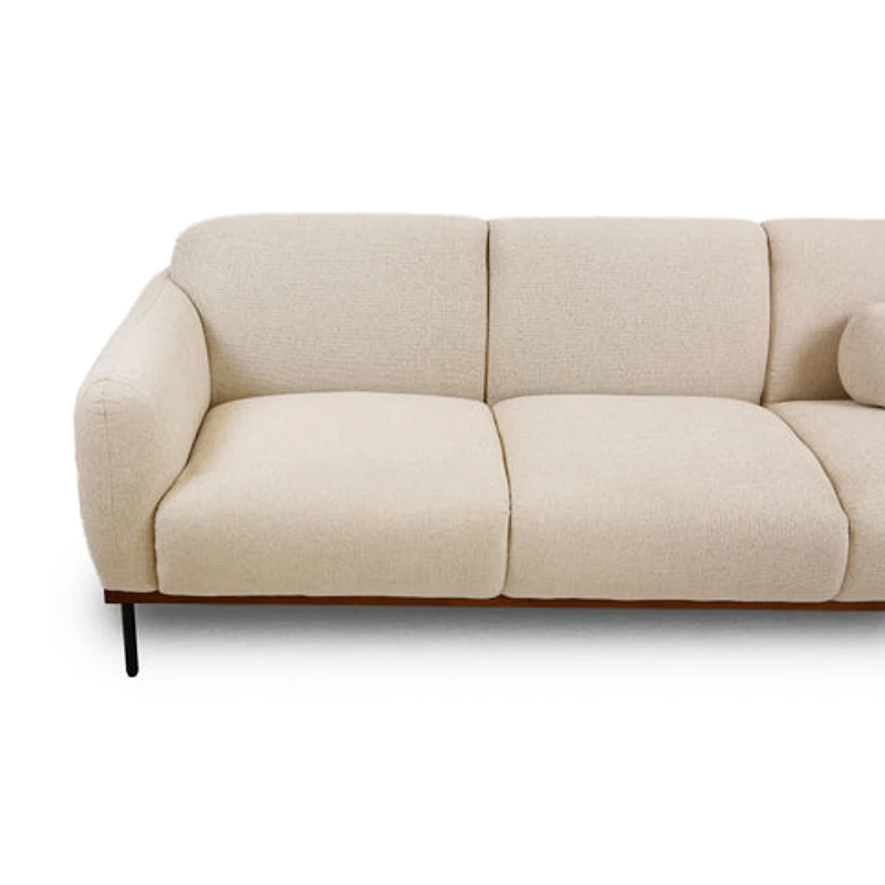 Genea Sofa with Premium Believe Fabric - Beige