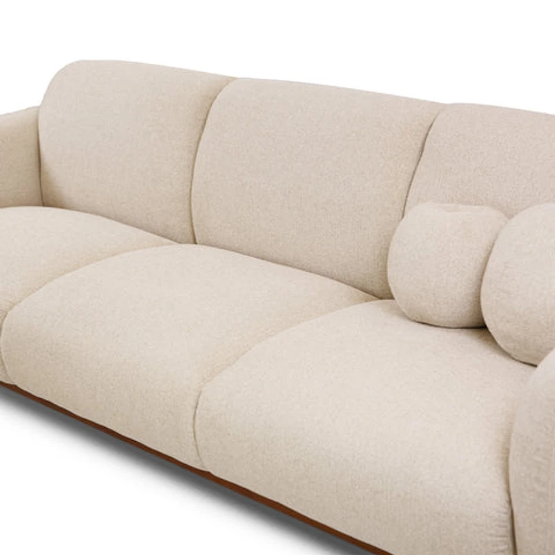 Genea Sofa with Premium Believe Fabric - Beige