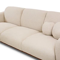 Genea Sofa with Premium Believe Fabric - Beige