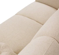 Genea Sofa with Premium Believe Fabric - Beige