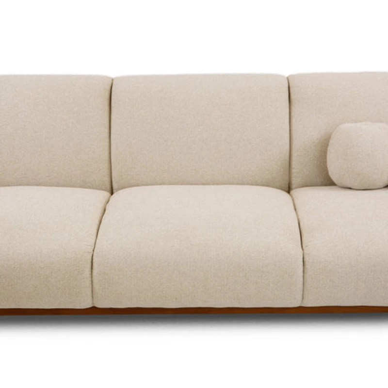 Genea Sofa with Premium Believe Fabric - Beige