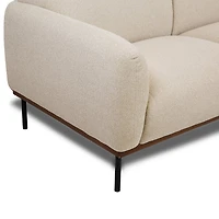 Genea Sectional with Premium Believe Fabric - Beige