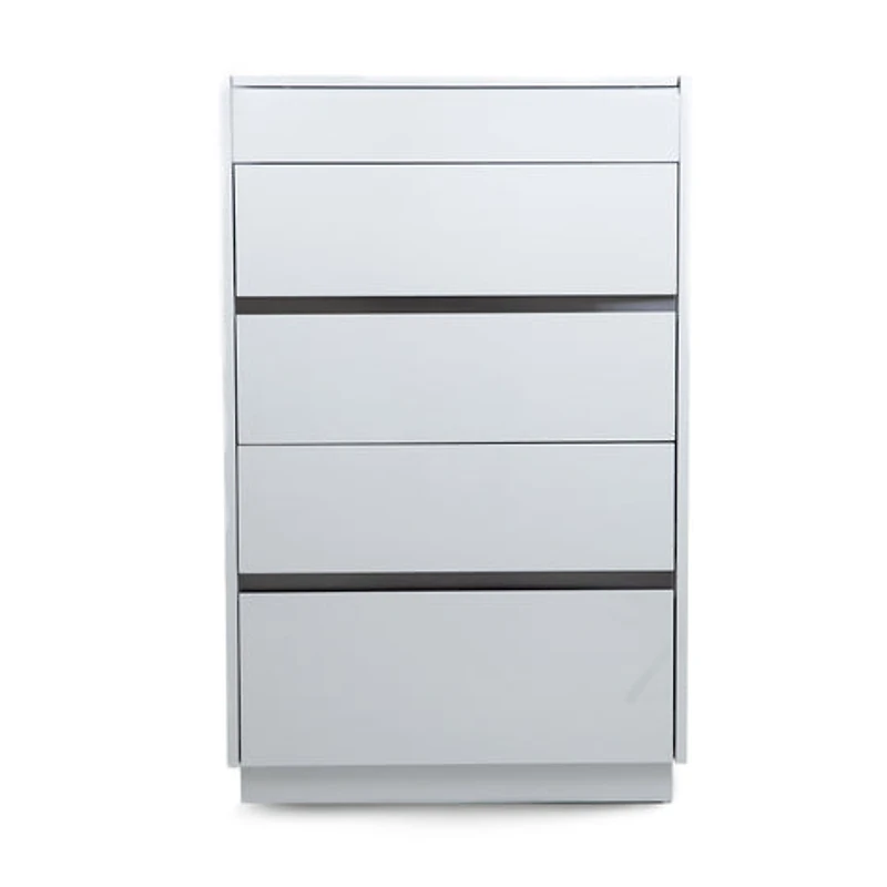 Gilly Grey Glossy Finish Bedroom Chest - Greater Vancouver Furniture