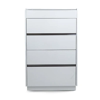 Gilly Grey Glossy Finish Bedroom Chest - Greater Vancouver Furniture