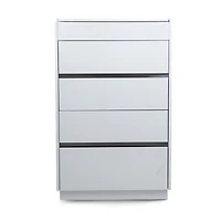 Gilly Grey Glossy Finish Bedroom Chest - Greater Vancouver Furniture