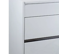 Gilly Grey Glossy Finish Bedroom Chest - Greater Vancouver Furniture