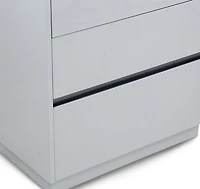 Gilly Grey Glossy Finish Bedroom Chest - Greater Vancouver Furniture