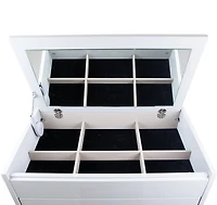 Gilly Grey Glossy Finish Bedroom Chest - Greater Vancouver Furniture