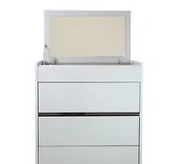 Gilly Grey Glossy Finish Bedroom Chest - Greater Vancouver Furniture