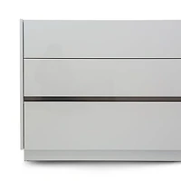 Gilly Grey Glossy Finish Bedroom Dresser - Greater Vancouver Furniture