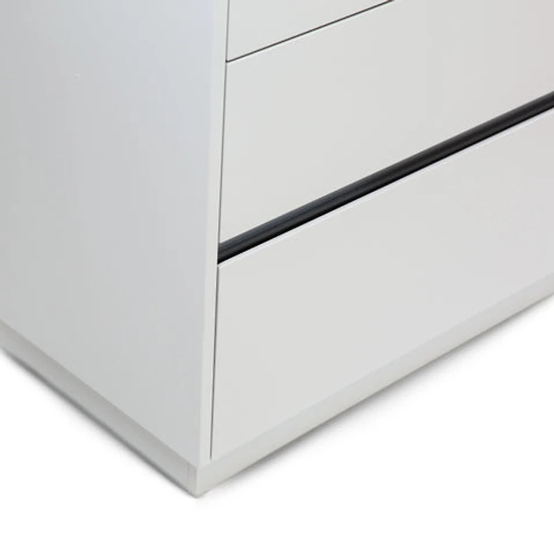 Gilly Grey Glossy Finish Bedroom Dresser - Greater Vancouver Furniture