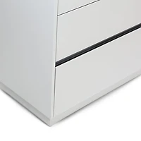 Gilly Grey Glossy Finish Bedroom Dresser