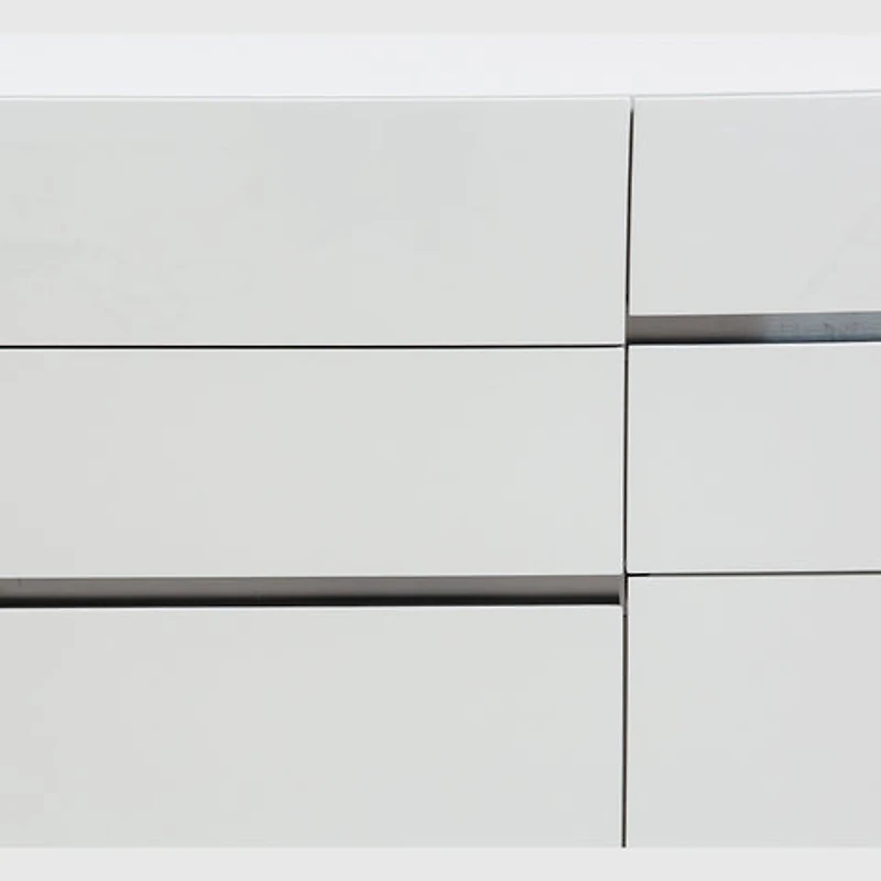 Gilly Grey Glossy Finish Bedroom Dresser