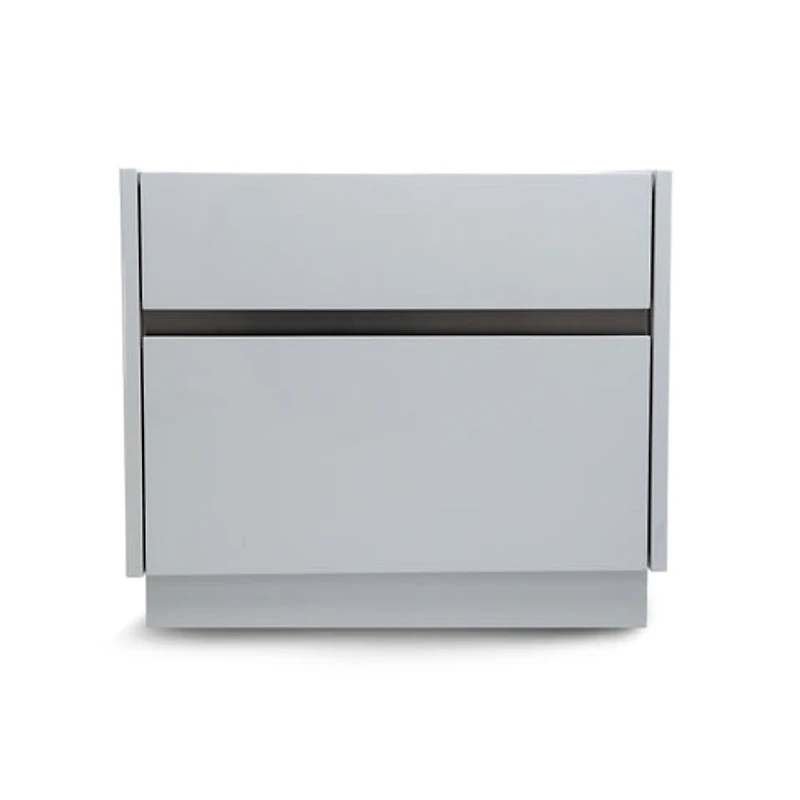 Gilly Grey Glossy Finish Night Stand - Greater Vancouver Furniture