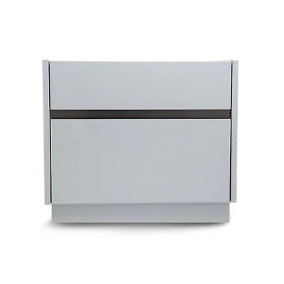 Gilly Grey Glossy Finish Night Stand - Greater Vancouver Furniture