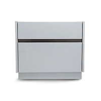 Gilly Grey Glossy Finish Night Stand - Greater Vancouver Furniture