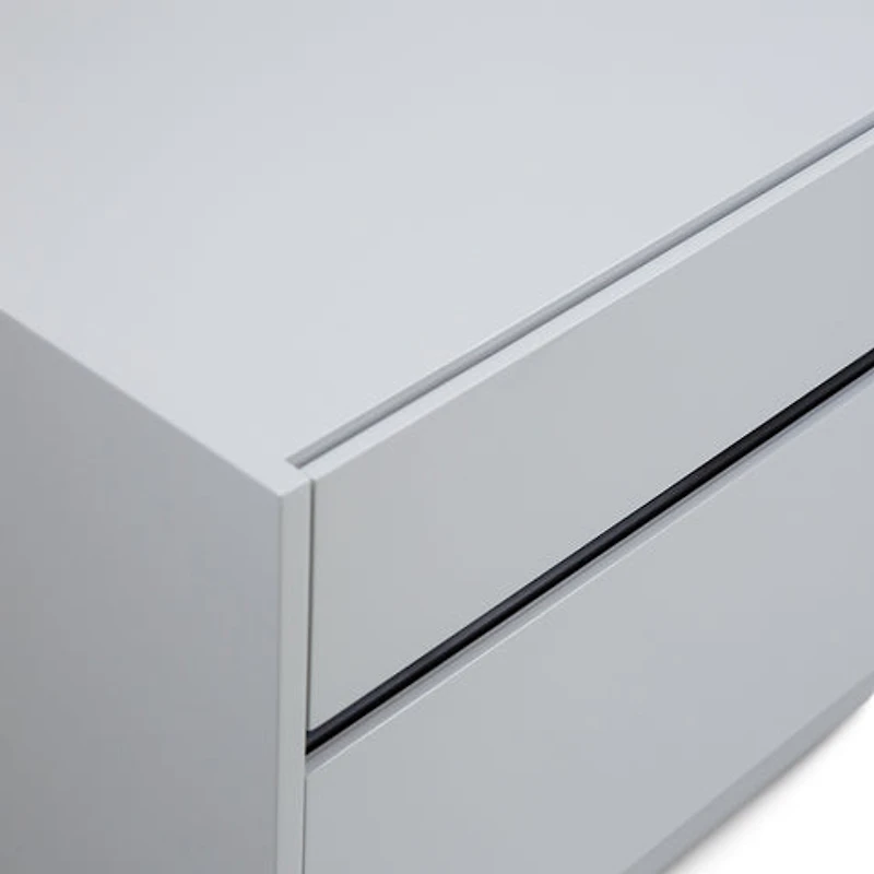 Gilly Grey Glossy Finish Night Stand - Greater Vancouver Furniture