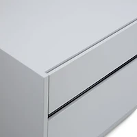 Gilly Grey Glossy Finish Night Stand - Greater Vancouver Furniture