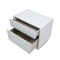 Gilly Grey Glossy Finish Night Stand - Greater Vancouver Furniture