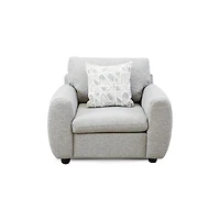 Gino Accent Chair with 2 Toss Pillows