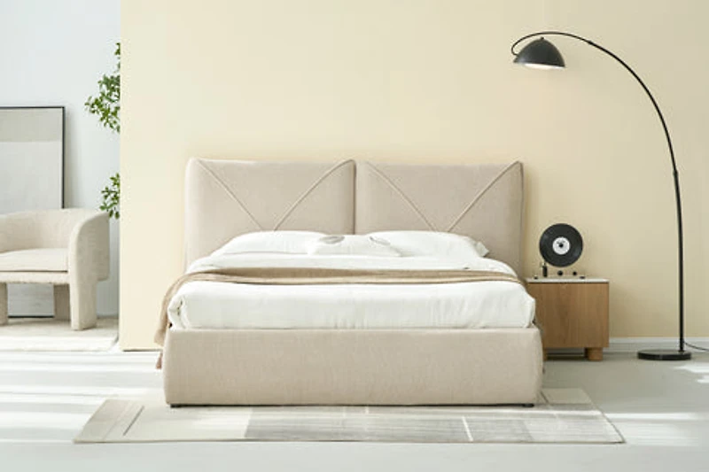 Aleksey Upholstered Hydraulic Lift Up Storage Bed