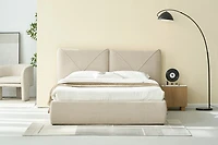 Aleksey Upholstered Hydraulic Lift Up Storage Bed