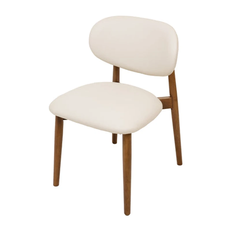 Harper Genuine Leather Dining Chair - Frost