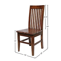 Iverra Slat Back Chair - African Dusk