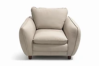 MERINO GENUINE LEATHER ACCENT CHAIR