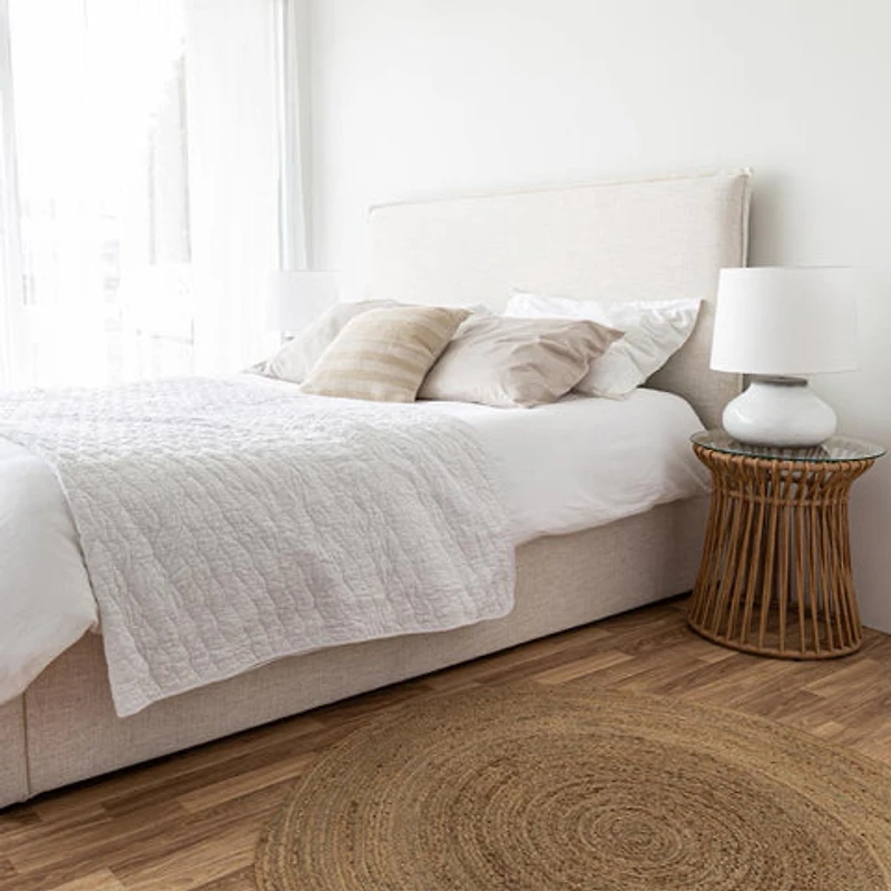 Julia Double Storage Bed - Cream