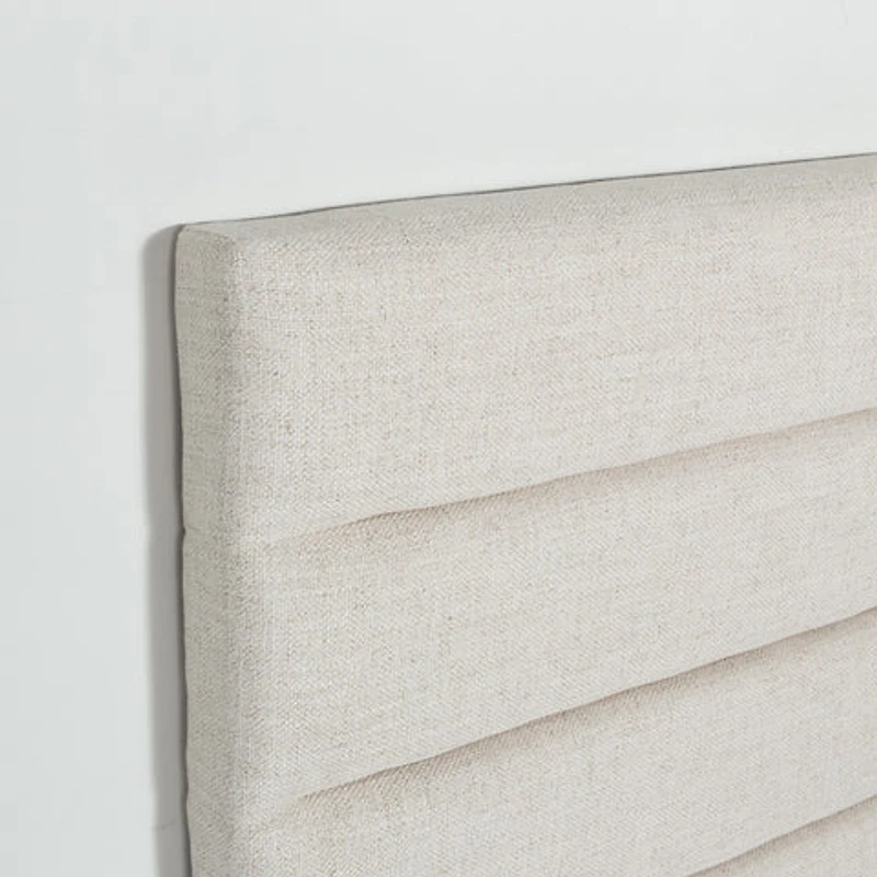 Justin Double Storage Bed Tall - Cream
