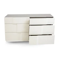 Janice Two Tone 6 Drawer Dresser