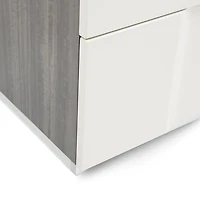 Janice Two Tone Nightstand