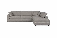 Joelle Sectional - Cement Grey