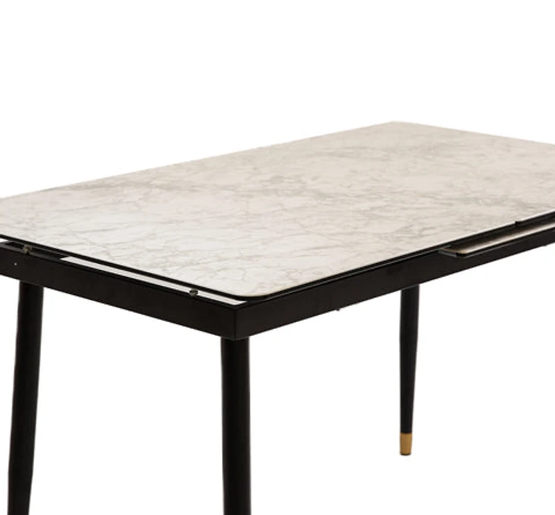 Justin Ceramic Top Extendable Dining Table