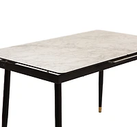 Justin Ceramic Top Extendable Dining Table