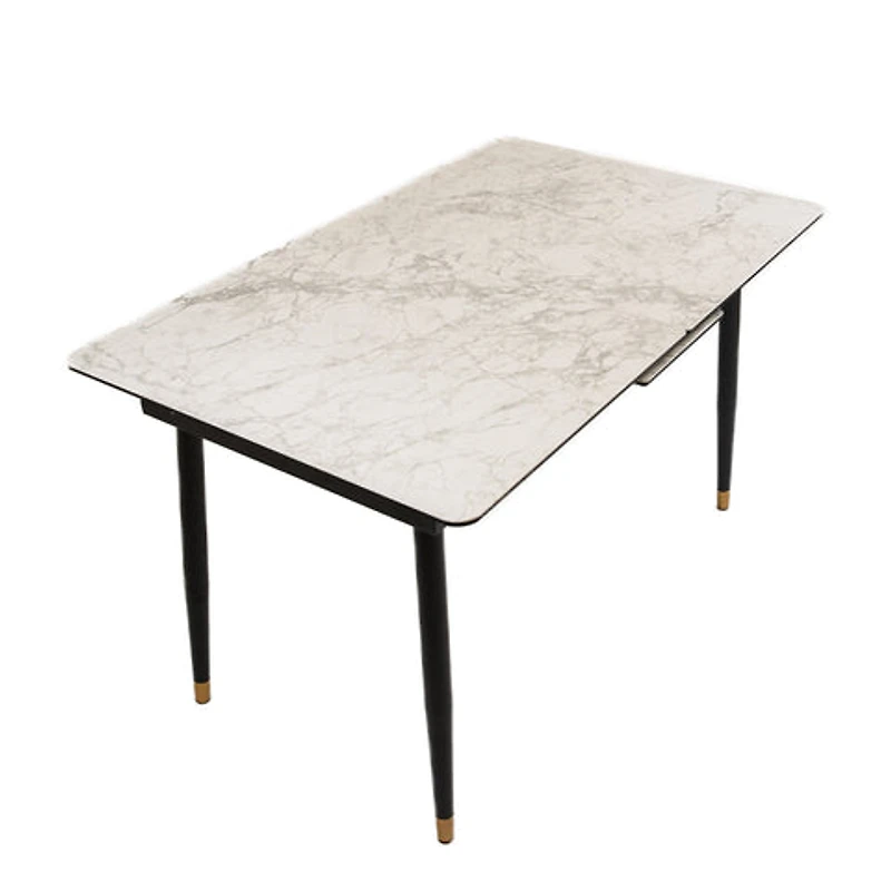 Justin Ceramic Top Extendable Dining Table