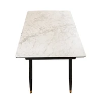 Justin Ceramic Top Extendable Dining Table