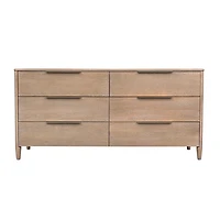 Helora 6 Drawer Dresser - Sand