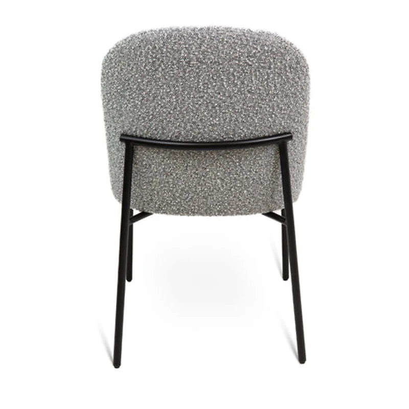 Kendra Boucle Dining Chair - Grey