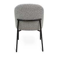 Kendra Boucle Dining Chair - Grey