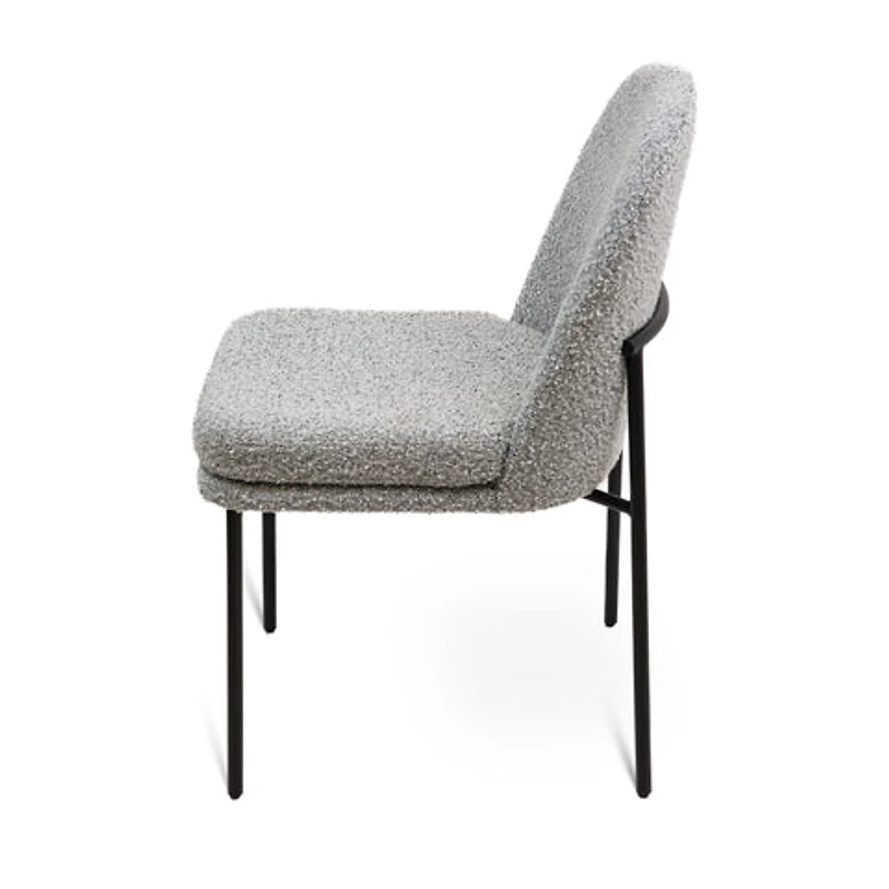 Kendra Boucle Dining Chair - Grey